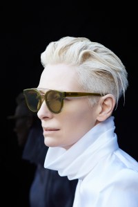 Campaign images for Tilda Swinton x Gentle Monster shot by Erik Madigan Heck