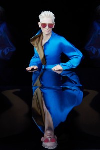 Campaign images for Tilda Swinton x Gentle Monster shot by Erik Madigan Heck