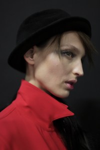 Backstage at Giorgio Armani RTW Fall 2017