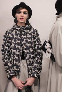 Backstage at Giorgio Armani RTW Fall 2017