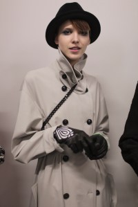 Backstage at Giorgio Armani RTW Fall 2017