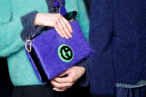 Backstage at Giorgio Armani RTW Fall 2017