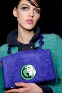 Backstage at Giorgio Armani RTW Fall 2017