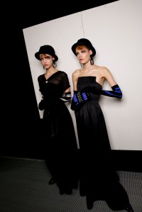 Backstage at Giorgio Armani RTW Fall 2017