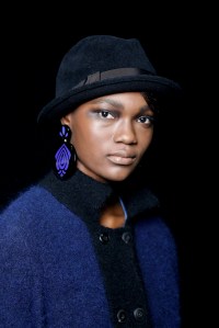 Backstage at Giorgio Armani RTW Fall 2017