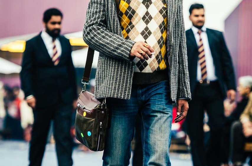 Street style at the India Art Fair.