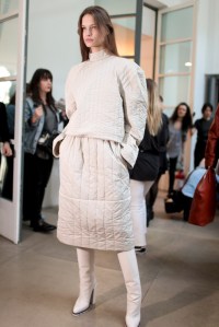 Backstage at Jil Sander RTW Fall 2017
