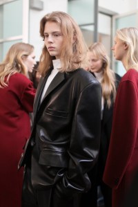 Backstage at Jil Sander RTW Fall 2017