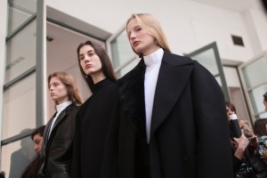 Backstage at Jil Sander RTW Fall 2017
