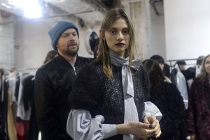 Backstage at Jill Stuart RTW 2017