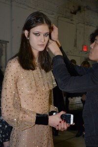 Backstage at Jill Stuart RTW 2017