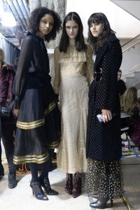 Backstage at Jill Stuart RTW 2017