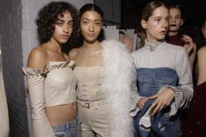 Backstage at Jonathan Simkhai RTW Fall 2017