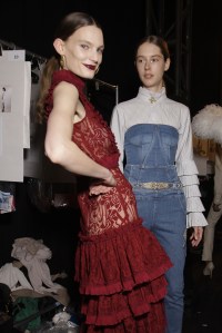 Backstage at Jonathan Simkhai RTW Fall 2017
