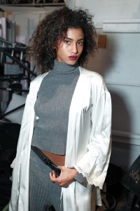 Backstage at La Perla RTW Fall 2017