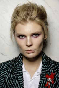 Backstage at La Perla RTW Fall 2017