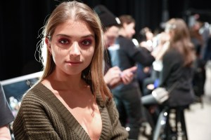 Backstage at La Perla RTW Fall 2017