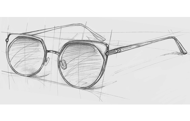 Longchamp eyewear sketch