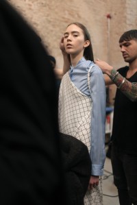 Backstage at Lucio Vanotti RTW 2017