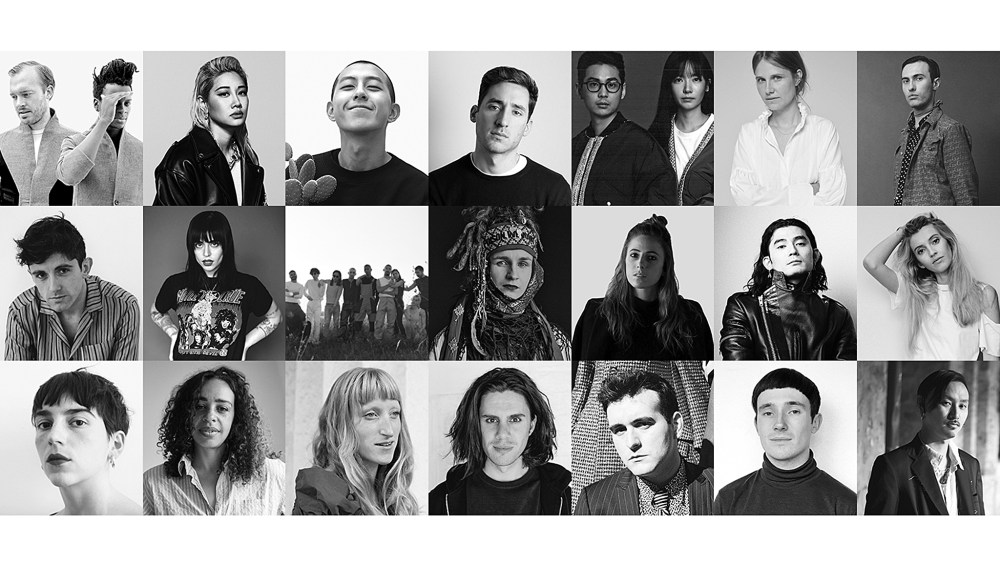 The 21 semifinalists for this year’s edition of the LVMH Prize for Young Fashion Designers.