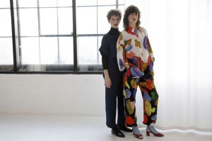 Backstage at Mara Hoffman RTW Fall 2017