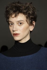 Backstage at Mara Hoffman RTW Fall 2017