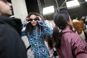 Backstage at Marni RTW Fall 2017