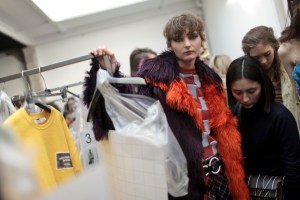 Backstage at Marni RTW Fall 2017
