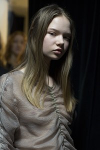 Backstage at Maryam Nassir Zadeh RTW Fall 2017