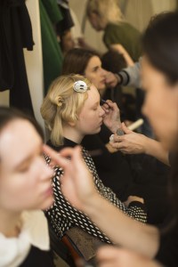 Backstage at Maryam Nassir Zadeh RTW Fall 2017