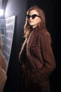 Backstage at Max Mara RTW Fall 2017