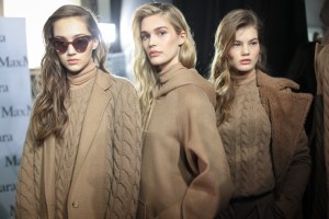 Backstage at Max Mara RTW Fall 2017
