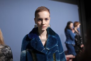 Backstage at Marco De Vincenzo RTW Fall 2017