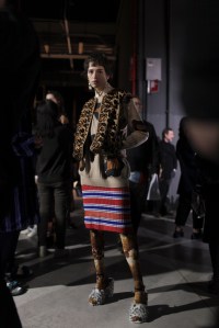 Backstage at Marco De Vincenzo RTW Fall 2017