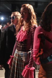 Backstage at Marco De Vincenzo RTW Fall 2017