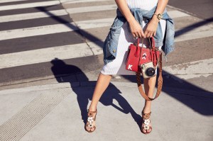 Spring bags from Michael Kors featured in The Walk campaign.