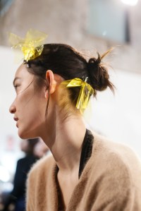 Backstage at Milly RTW Fall 2017