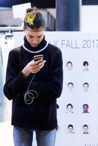 Backstage at Milly RTW Fall 2017