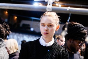Backstage at Milly RTW Fall 2017
