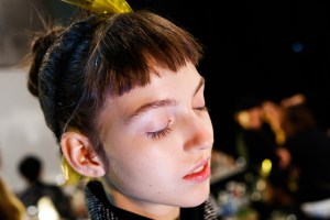 Backstage at Milly RTW Fall 2017
