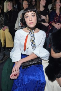 Mia Moretti Front row at Monse + Oscar De La Renta RTW Fall 2017