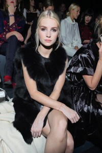 Lottie Moss front row at Monse + Oscar De La Renta RTW Fall 2017