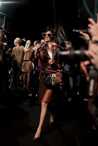 Backstage at Moschino RTW Fall 2017