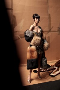 Backstage at Moschino RTW Fall 2017