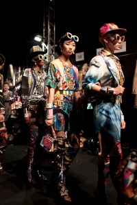 Backstage at Moschino RTW Fall 2017