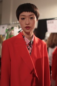 Backstage at MSGM RTW Fall 2017