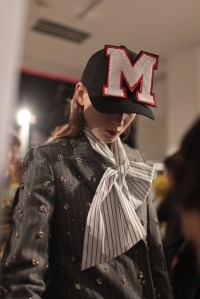 Backstage at MSGM RTW Fall 2017