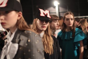 Backstage at MSGM RTW Fall 2017