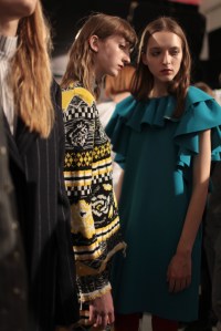 Backstage at MSGM RTW Fall 2017