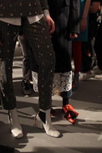 Backstage at MSGM RTW Fall 2017